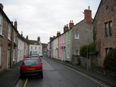 Photo 6x4 St John Street, Wells Near the junction of Priory Place. c2007