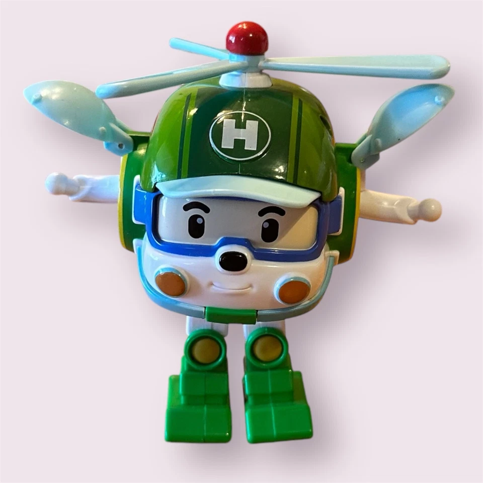 ☆Robocar Poli Helly Robot Transformer Helicopter Figure Transforming Rescue Hero - Image 2 of 4
