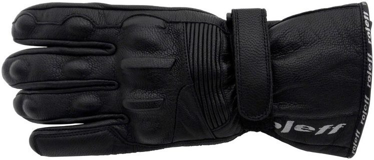 Gants d'été en cuir Roleff RO44 noir taille XL pour motard