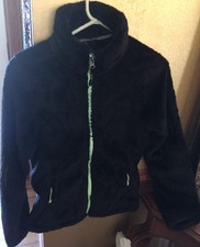NWT Javino's Silken Fleece Girls' Black Jacket Size Medium