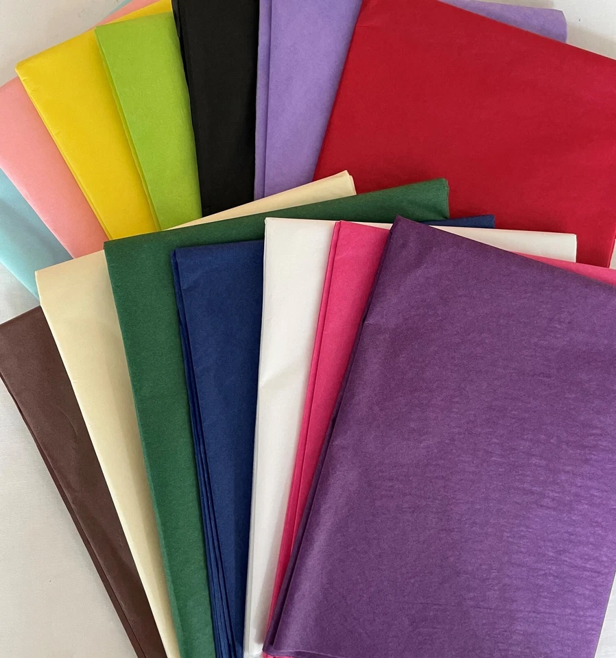 Tissue Paper Acid Free 10/20/50 Large Sheets Coloured Luxury Eco Gift Wrapping