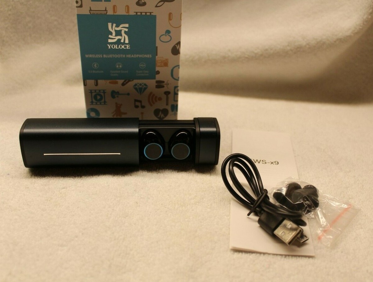 True Wireless Headphones TWS-X9 blau Bluetooth Earbuds (Bluetooth