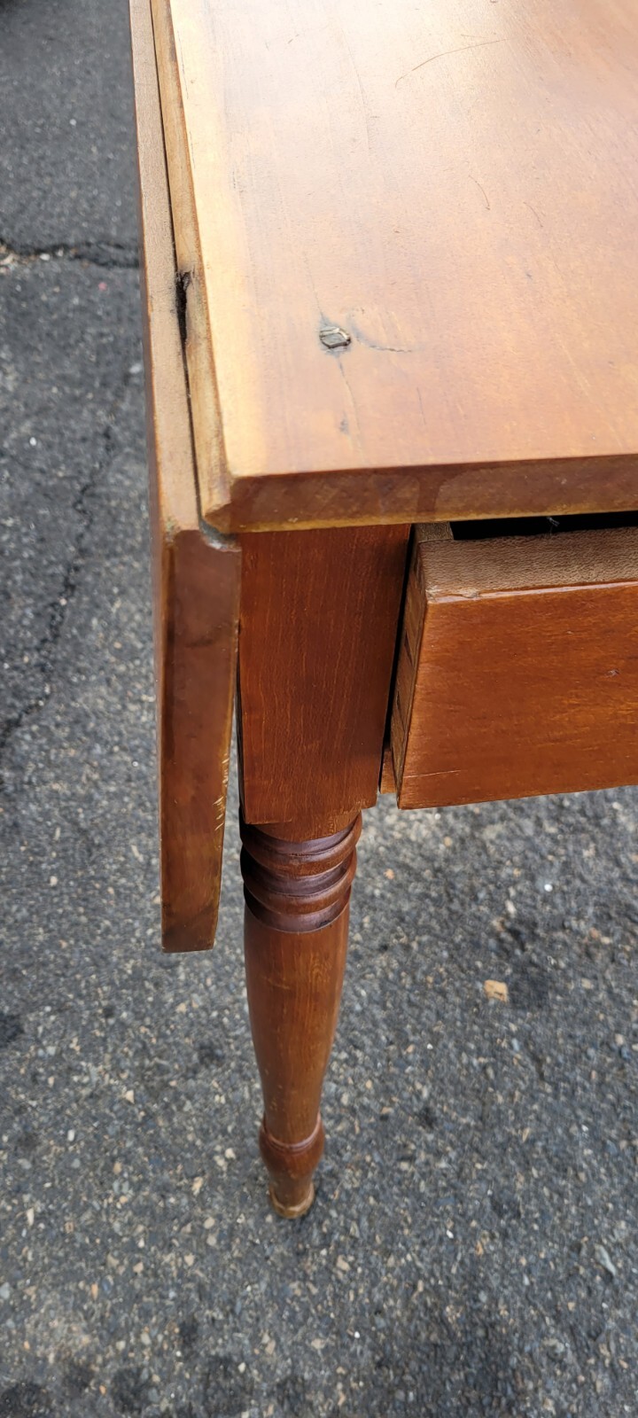Antique Cherry Drop Leaf Table / Farmhouse Table eBay