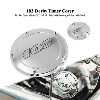 Chrome 103 Derby Cover Timer Timing Engine Covers Fit For Dyna Touring Softail