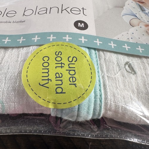 NEW Aden + Anais M 6 12 M Wearable Blanket Green White Car Auto Cotton Muslin - Picture 6 of 14