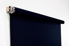 Compact Black Rollup Backdrop 2.5x5 for Med Spa  Dental Photography Rooms