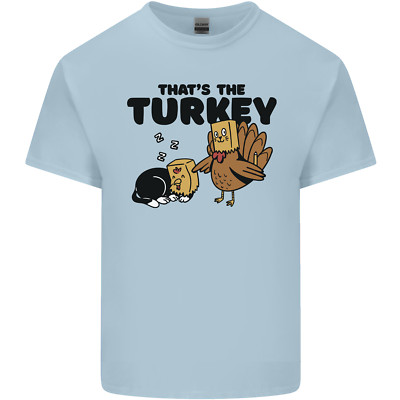 Thanks Giving Weihnachten Truthahn Katze Kinder T-Shirt Kinder