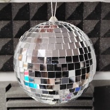 Disco Mirror Ball Shiny Reflections Approx. 8 inch tall Party Decoration Hanging