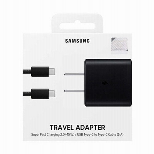 Véritable Samsung 45W Chargeur Super Rapide + Adaptateur Câble 5A Type C S10 S20 S21 S22 - Photo 8 sur 9