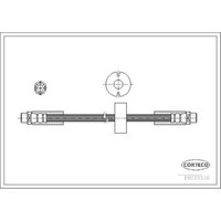 Corteco Bremsschlauch Bremsleitung Vorne FüR Audi Allroad 19033516