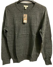 Sonoma Mens Lightweight Casual Sweater Size M Charcoal Gray NWT