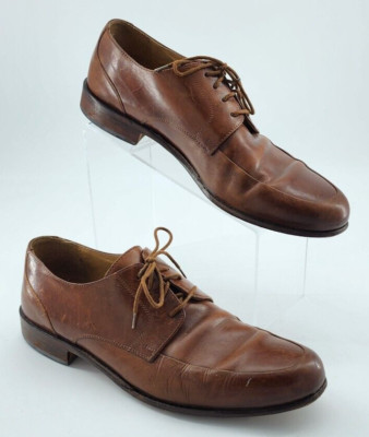 JOHNSTON & MURPHY Soft Brown Italian Oxford Lace Up Dress  display picture 2