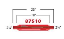 Cherry Bomb 87510cb Red Glass Pack Muffler Straight 2.25 Inlet Outlet 23 L Cherry Bomb 87510cb Red Glass Pack Muffler Straight 2.25 Inlet Outlet 23 L