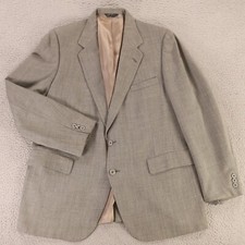 VTG Hopsack L Gray Heather 100% Wool Blazer Sport Coat Made in USA 44R