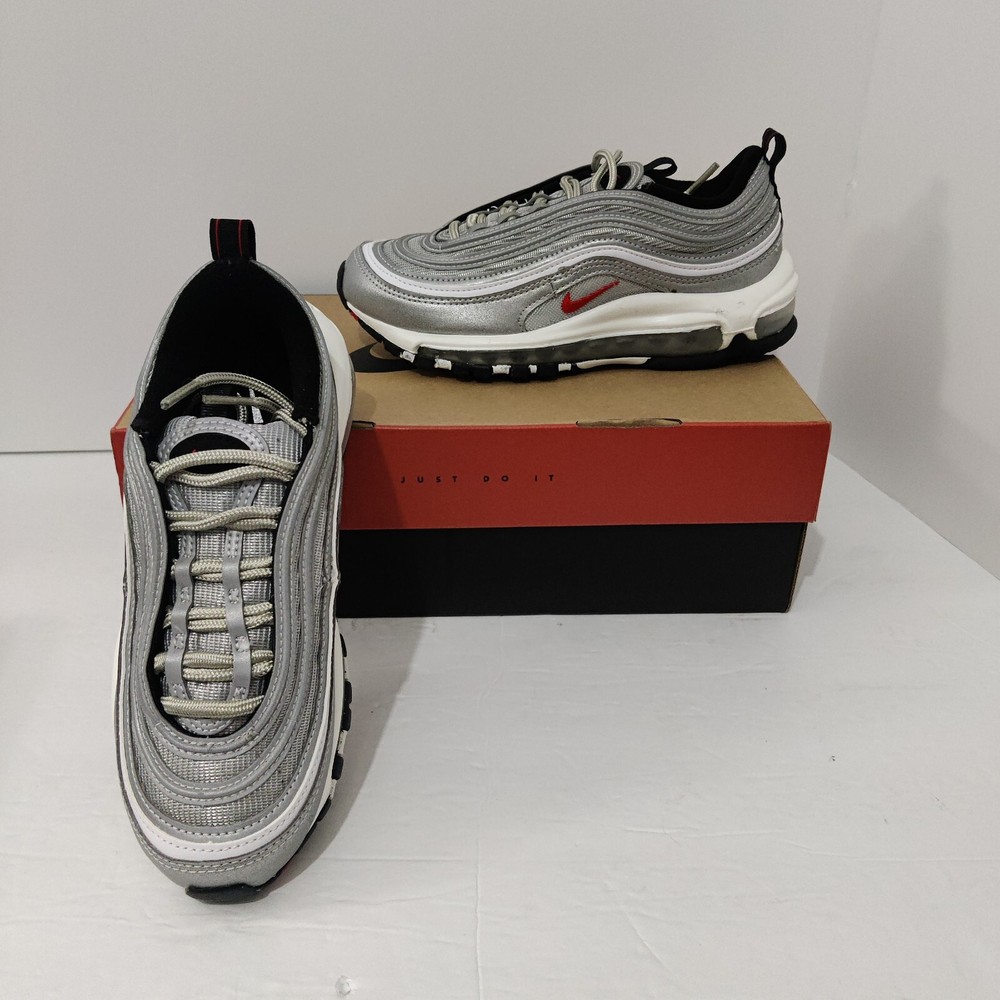 Nike Womens Air Max 97 OG Silver Bullet Running Shoes Size 6
