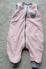 Winter Sleep Sack Girls Pink 0-6 Months Full Zip