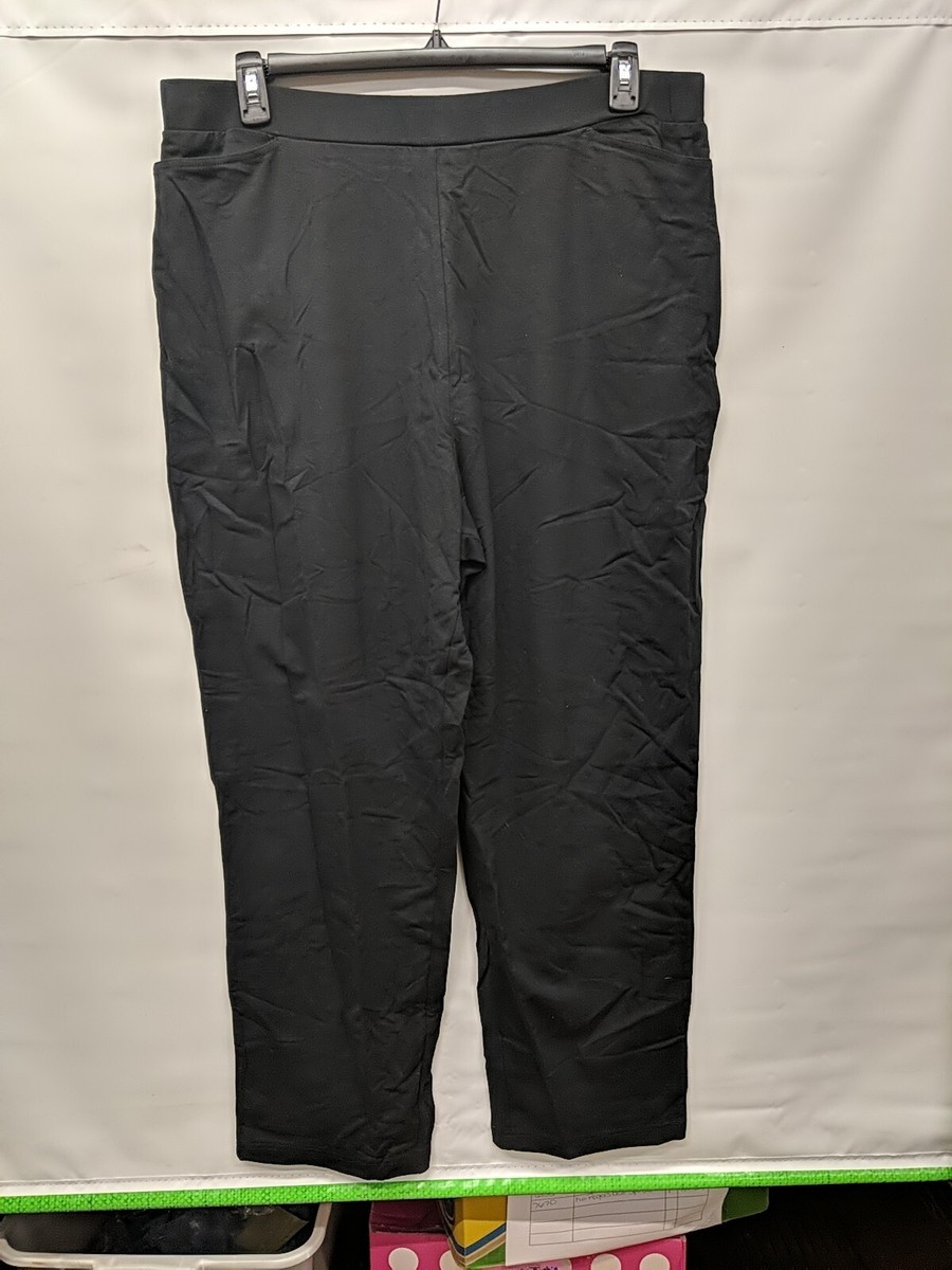 Blair Pants Womens Size XLG Black Elastic Waist Pants Cotton Two