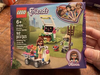 Lego Friends 41425 Olivia's Flower Garden Squirrel Scooter Robot 92 Pieces  673419320085|