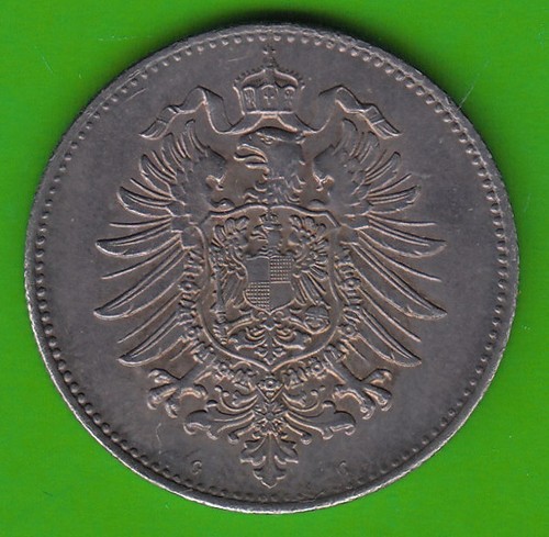 Empire 1 Mark 1876 G great preserved very rare quality nswleipzig - Picture 2 of 2