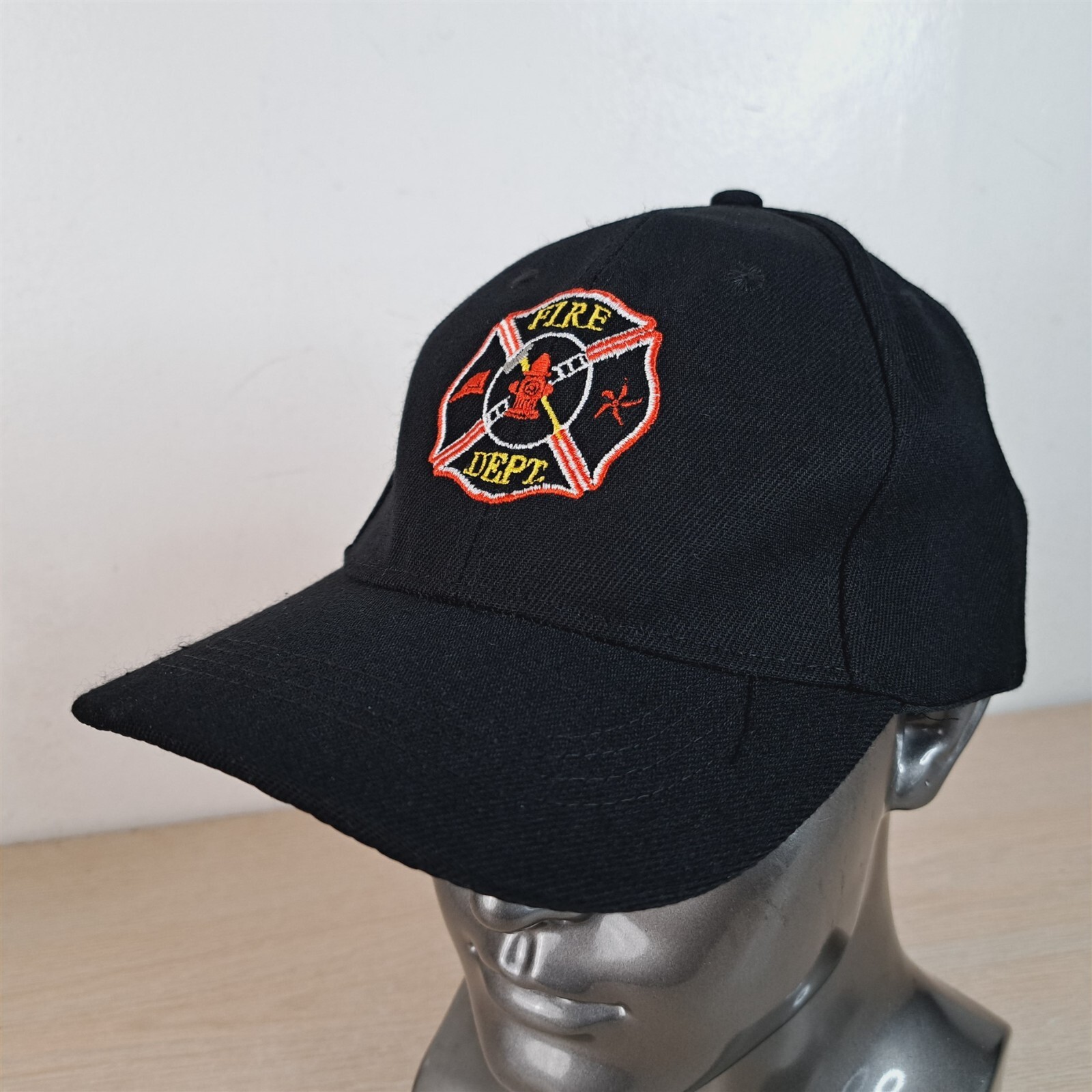 FIRE DEPT ADJUSTABLE SNAP BASEBALL HAT/CAP, BLACK… - image 3