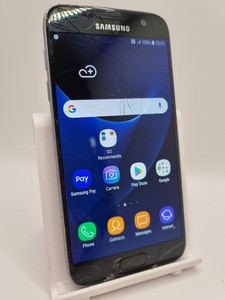 Samsung Galaxy S7 schwarz O2 Netzwerk 32GB 5,1" Android Smartphone gesprungen