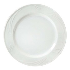 SATURNIA PIATTO PIANO Caprera Bianco Porcellana 26 cm Ristorante Made Italy