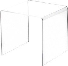 6" x 6" x 6" Clear Square Display Riser 1/8" thick  2 Pack Acrylic