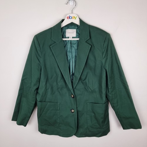Trenery Blazer Jacket Green Size 14
