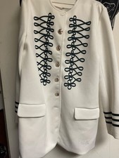 White and black blazer size large