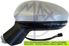 SPECCHIO SPECCHIETTO RETROVISORE ELETTRICO SX PER RENAULT CLIO V 2019 IN POI