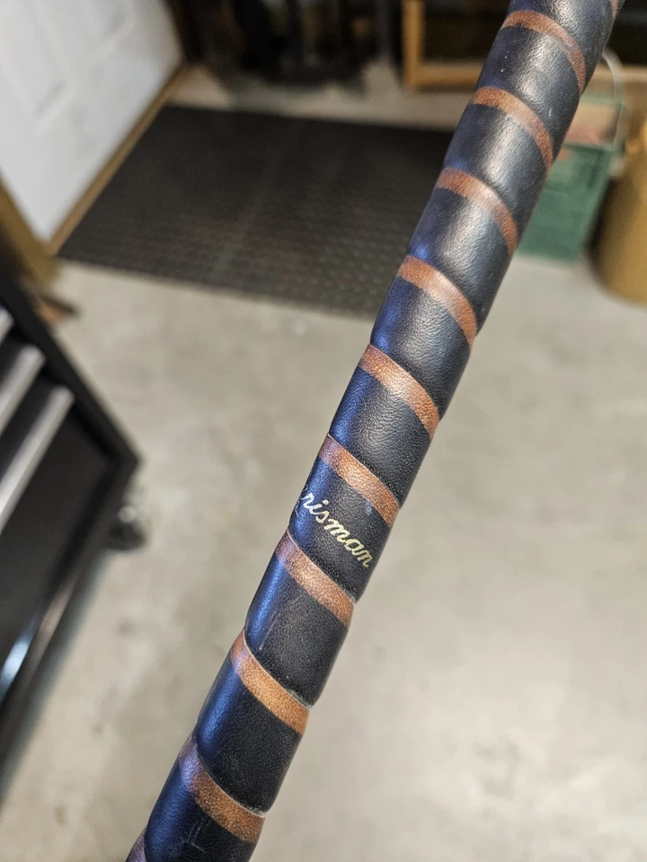 Otey Crisman 18 HBW Super Deluxe 35" hickory shafted leather wrap grip putter RH - Image 4 of 4