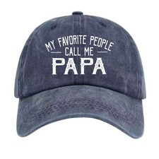 My Favorite People Call Me Papa Hat Funny Dad Grandpa Vintage Baseball Cap