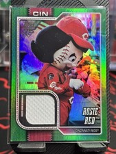 2026 Topps Series 1 Celebration Rosie Red Mascot Worn Relic Green /99 SP