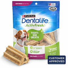 DentaLife ActivFresh Dog Dental Chews 20–40 lb | Chicken Flavor Breath Freshener