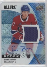 2023 Upper Deck Allure Rookies Blue Line Jersey 29/75 Sean Farrell #143 Auto q2c