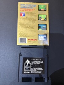 RBI BASEBALL TENGEN NES GAME + BOX + MANUAL + SLIP CASE TESTED WORKING BEAUTY