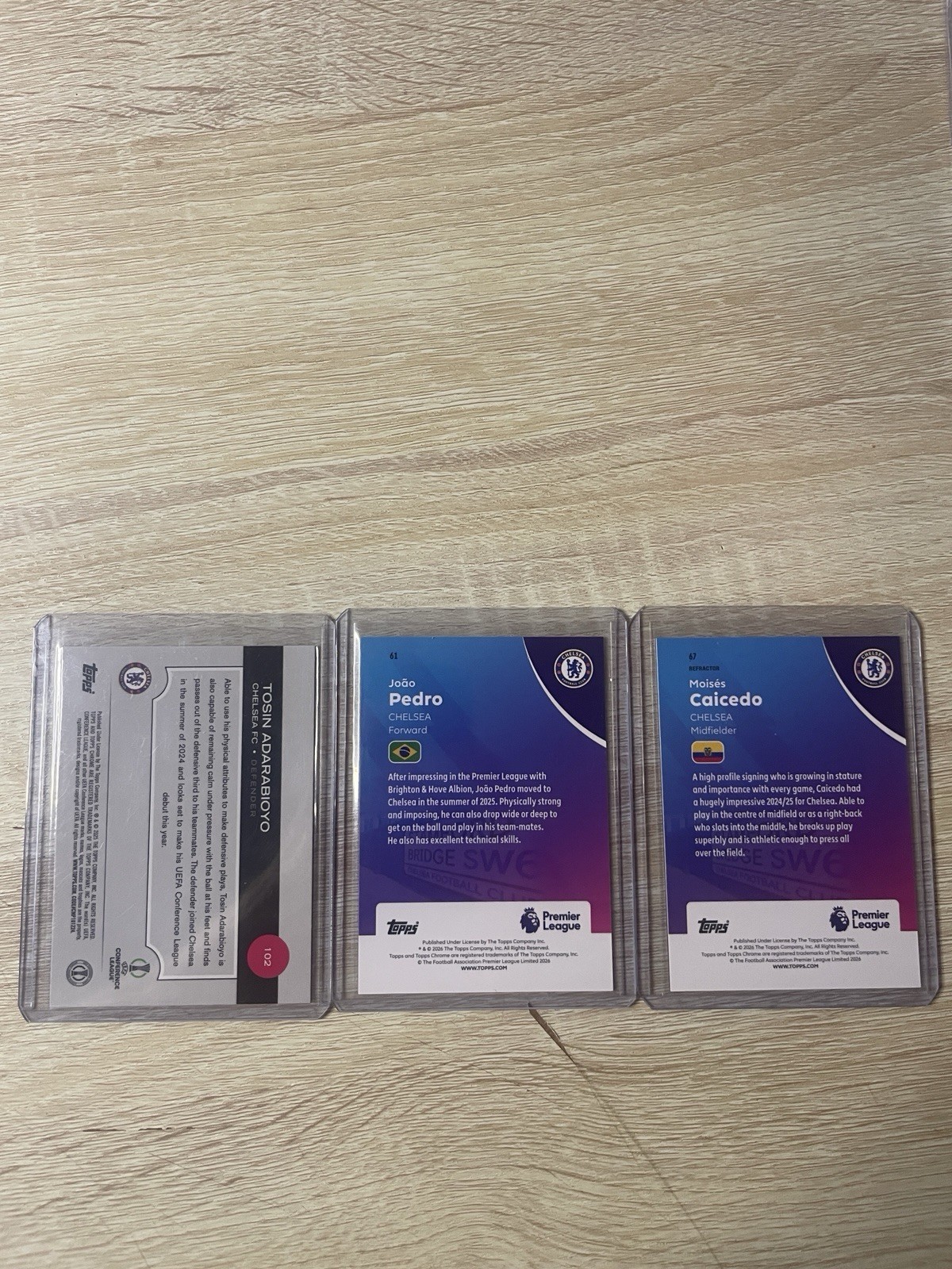 Topps Chrome & Panini Prizm Premier League Chelsea FC Card Lot 9 view 4