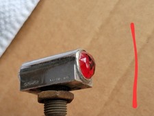 Vintage Teleoptic Jeweled Fender Light - Red And Clear Vintage Teleoptic Jeweled Fender Light - Red And Clear