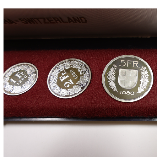 Set 8 monete Svizzera 1980 rame-nichel proof #60168C - Foto 7 di 12