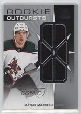 2022 Upper Deck SP Game Used Rookie Outbursts Jersey Matias Maccelli #RO-MM 0cv