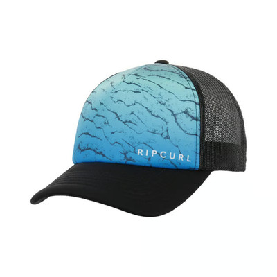 RIP CURL HERREN TRUCKER CAP. WEEKEND VERSTELLBAR SCHWARZ BLAU SURFER BASEBALL MÜTZE S23