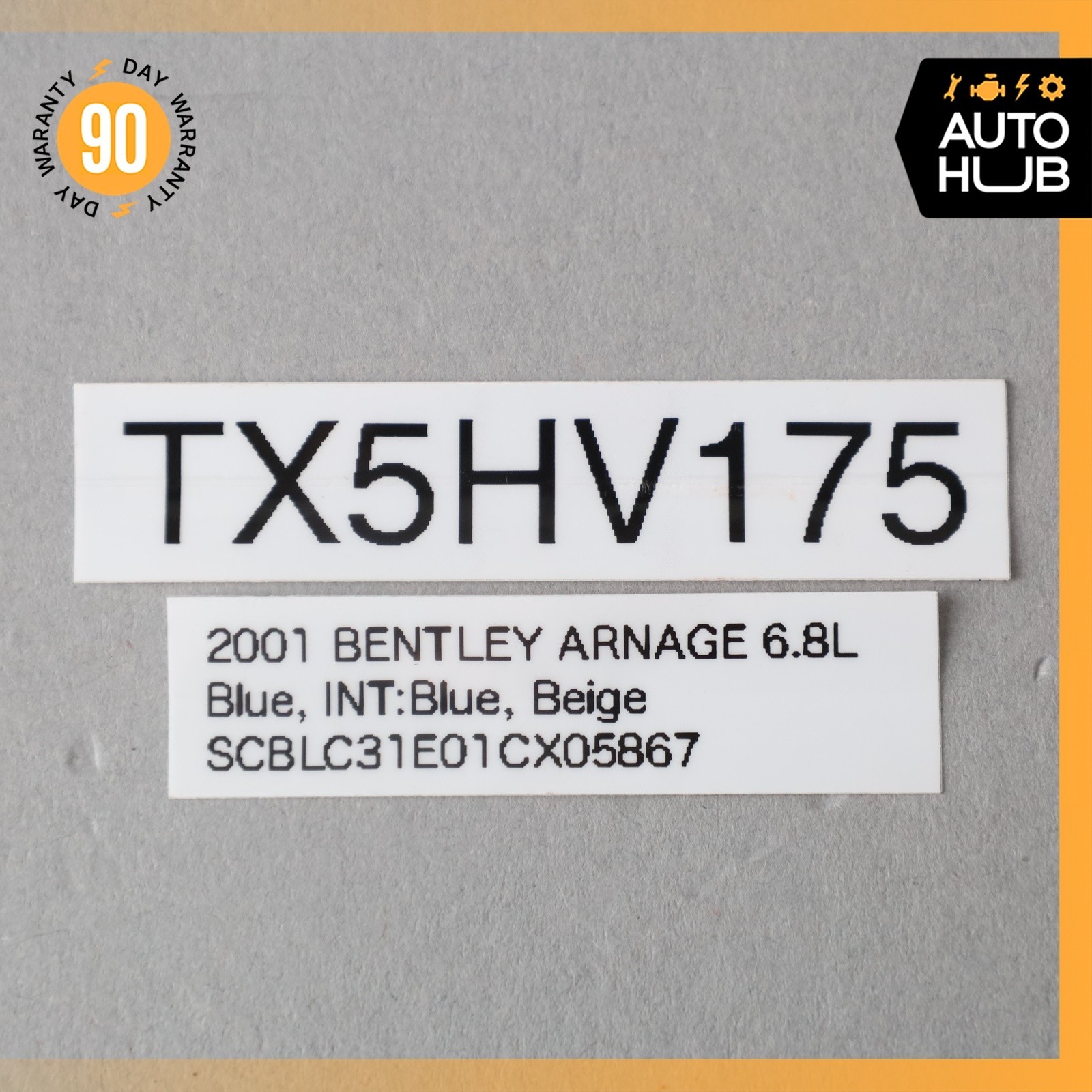 Bentley Arnage/ RR Seraph Rear A/C Heater Climate Control Switch PA23843PB OEM