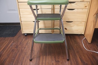 Rare New NOS Vintage Cosco Avocado Green Stylaire Chrome Flip Up
