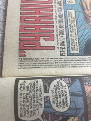 The Incredible Hulk #344 Marvel Comics 1988 McFarlane Cover - Picture 7 of 10