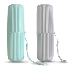 Travel Toothbrush Holder Case Portable Toothbrush Storage 2 Pack