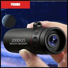 2000X25 HD Monocular Telescope Compact Portable for Travel Hiking Stargazing