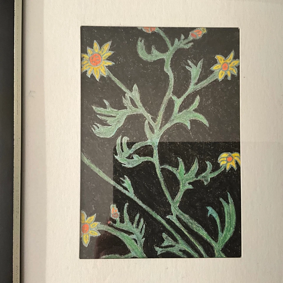 Impresión de arte floral enmarcada, decoración botánica de pared, pintura de bodegón de flores.8x10 Foto 2 de 2