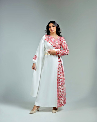 Women Palestinian Traditional Thobe with unique Embroidery Tatreez Heritage
