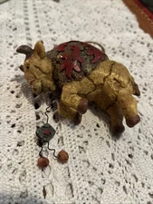 Bison Buffalo ornament Christmas Wild life hanging decor from neck