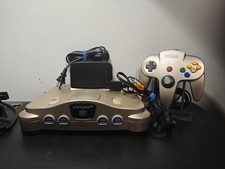 Nintendo 64 N64 Gold Edition Console W/ Controller Tested And Works